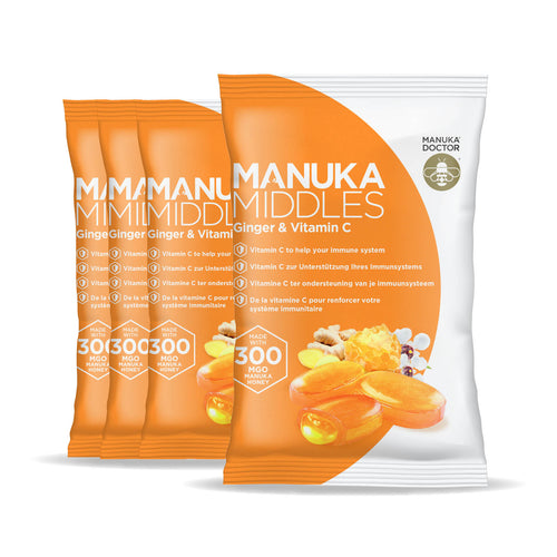 4 x Manuka Middles – Miele di Manuka & Zenzero